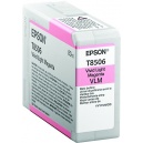  ORIGINALE Epson Cartuccia INK JET magenta  chiaro,vivid  C13T850600 T8506 80ml 