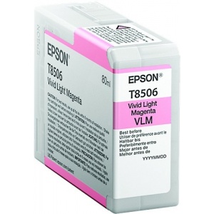 Epson C13T850600 orig T8506 Cartuccia magenta chiaro vivid 80ml  010343914919