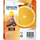  ORIGINALE Epson Cartuccia INK JET yellow C13T33444010 T3344 ~300 PAG  4.5ml 