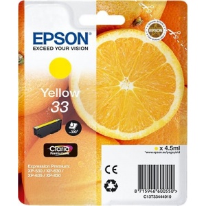 Epson C13T33444012  T3344 Orig Cartuccia Yellow 300 pag 4.5ml  8715946600550