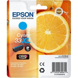 Epson C13T33624012  T3362 ORIGINAL Cartuccia Cyan 650 pag XL - 8715946600611