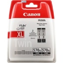 Originale Canon Cartuccia ink jet nero PGI-570pgbk XL Twin 0318C007 XL