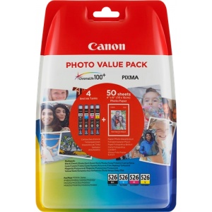 Canon CLI-526 Photo Value Pack 4540B017 cli526 Orig bk cyan mag yell 8714574630984