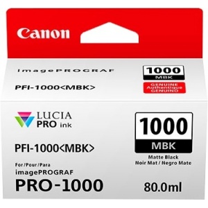 Canon PFI-1000mbk 0545C001 orig pfi1000 Cartuccia black Matte 80ml 4549292046304