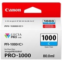 Originale Canon Cartuccia  ink-jet cyan PFI-1000c 0547C001 80ml 