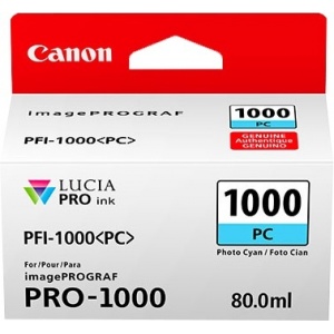 Canon PFI-1000pc 0550C001 orig PFI1000 Cartuccia cyan photo 80ml 4549292046465