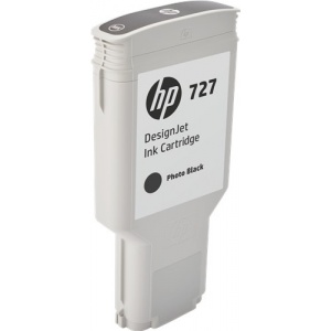 HP F9J79A 727 photo  ORIGINALE Cartuccia Black foto 300ml - 889296103332