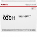 Originale Canon toner nero 039h 0288C001 - 25000 Pag 