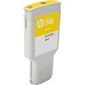HP F9K02A 745 ORIGINAL Cartuccia inkjet yellow 300ml - 725184104657