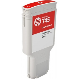 HP F9K06A 745 ORIGINAL Cartuccia inkjet rosso cromatico 300ml  725184104695