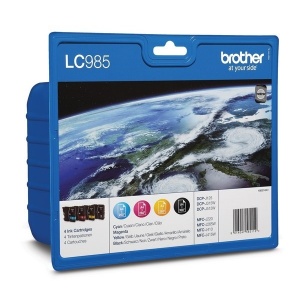 Brother LC985VALBPDR - LC985 ORIGINALE Value Pack colore 4 cartucce LC-985 Bk CY MA YE - 5014047562112