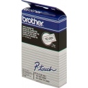 ORIGINALE Brother TC-201 nastro laminato nero su bianco TC 201  12 mm x 7,7 mT laminato