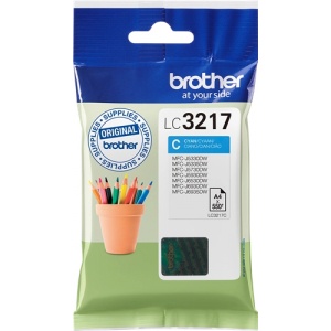 Brother LC3217C - LC-3217 - ORIGINAL Cartuccia cyan  550 PAG - 4977766762120