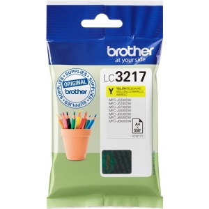 Brother LC3217Y - LC-3217 - ORIGINAL Cartuccia yellow 550 PAG - 4977766762144