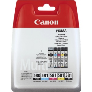 Canon PGI-580 + CLI-581 Orig 2078C005 Multipack PGI58 CLI58 Bk Cy ma Yel 8714574652160