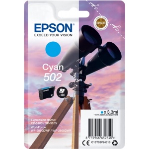 Epson C13T02V24010 502 Original T02V24 Cartuccia Cyan 165 Pag 3.3ml 8715946652740