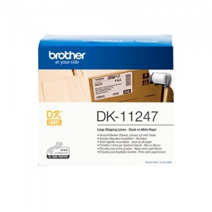 Brother DK-11247 Orig Etichette DK11247 Black on White 103mm x 164mm  4977766776936 