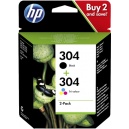 ORIGINALE HP 3JB05AE HP304 Multipack black / color 304 - 192545191432 