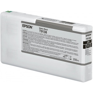 Epson C13T913800 orig T9138 Cartuccia Black matte 200ml Ultrachrome HDR 010343930018