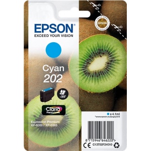 Epson C13T02F24010 202 Orig T02F24 Cartuccia Cyan 300 PAG 4.1ml  8715946646220