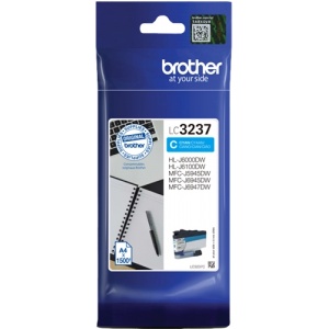 Brother LC3237C / LC-3237C ORIGINALE Cartuccia cyan 1500 Pag 4977766788014