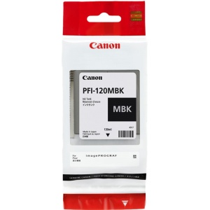 Canon PFI-120mbk 2884C001 PFI120 Original Cartuccia Black Matte 130ml 4549292112283