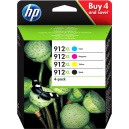 ORIGINALE HP Multipack HP912 - nero / Cyan / magenta / Yellow 3YP34AE 912 XL - 2200000047427