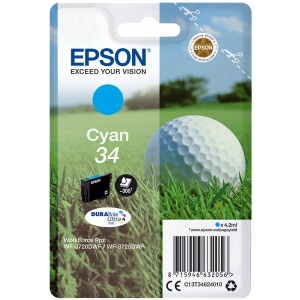 Epson C13T34624010 Orig T3462 Cartuccia Cyan 300 pag 4.2ml  8715946632056