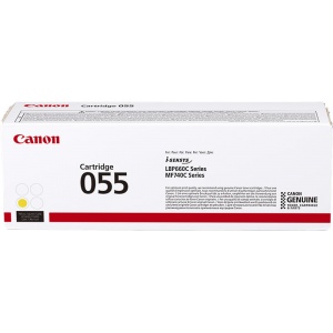 Canon 055 y 3013C002 Orig toner yellow 2100 pag 4549292124606