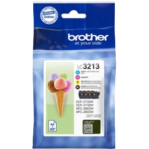 Brother LC-3213 LC3213VALDR ORIG Multipack nero cyan magenta yellow 4977766780179