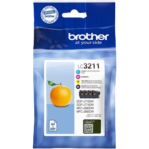 Brother LC-3211  LC3211VALDR - LC3211 Orig Multipack bk cy mag Yel 4977766780148