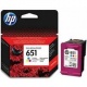 ORIGINAL HP  C2P11AE - 651 - hp651 Cartuccia Colore - 300 PAG 889296160854