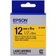 ORIGINAL Epson C53S654008 LK-4YBP Nastro black / nero su yellow - 8715946611235