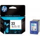 HP C9352AE ORIGINAL Cartuccia ink jet colore HP22 / 22COL - 165 pag 6ml - 884962780787