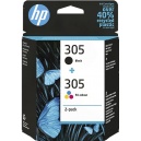 ORIGINALE HP  6ZD17AE 305 - HP305 - Multipack Black / Color - 195161166969