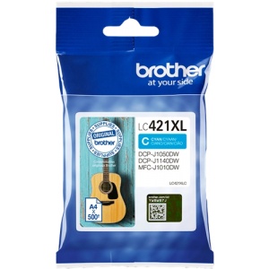 Brother LC421XLC  LC-421XLC - ORIGINAL Cartuccia cyan - 500 pag - 4977766810418