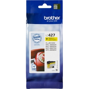 Brother LC427Y LC-427Y - ORIGINAL Cartuccia yellow  - 1500 pag - 4977766815505