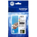ORIGINAL Brother LC-421 - LC421VAL Multipack black / cyan / magenta / yellow - 800 Pag - 4977766813600