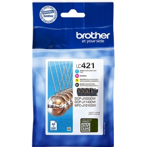 Brother LC-421 LC421VAL Orig Multipack bk cy mag yell 800 Pag 4977766813600