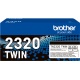 Brother TN-2320TWIN  2320 - TN2320  ORIGINAL  Multipack Black 2600 2600 pag - 4977766812740