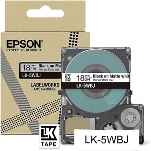 Epson LK-5WBJ C53S672063 - LK5WBJ S672063 ORIGINAL Nastro nero su Bianco - 8715946713526