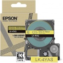Epson LK-4YAS C53S672104 S672104 ORIGINAL Nastro Grigio su giallo - 8715946713939