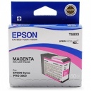  ORIGINALE Epson Cartuccia INK JET magenta C13T580300 T5803 80ml 