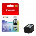 ORIGINALE Canon CL-511 Cartuccia colore CL511 2972B001 9ml - 4960999617039