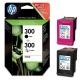 HP CN637EE ORIGINAL Multipack black - color - cartucce HP300 - CC640EE + CC643EE 884962770160