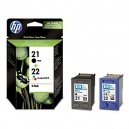 ORIGINALE HP SD367AE HP21 + HP22 - C9351AE + C9352AE Multipack black color 2200000046574