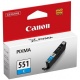 ORIGINAL Canon Cartuccia ink jet cyan CLI-551c 6509B001 7ml  Cartucce - 4960999905556