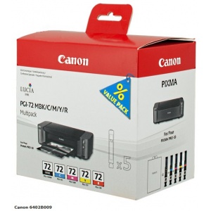 Canon PGI-72 6402B009 pgi72 ORIGINAL Multipack black  cyan  magenta  yellow  Rosso - 4960999974200 