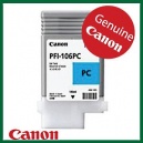 ORIGINAL Canon pfi106 Cartuccia ink jet cyan - foto  PFI-106pc 6625B001 130ml - 4960999909547