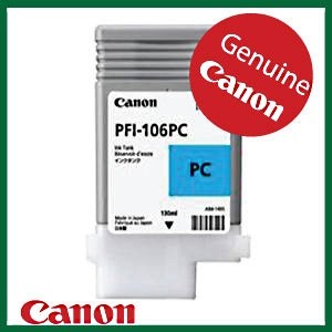 Canon PFI-106pc 6625B001 Orig pfi106 Cartuccia inkjet cyan photo 130ml 4960999909547
